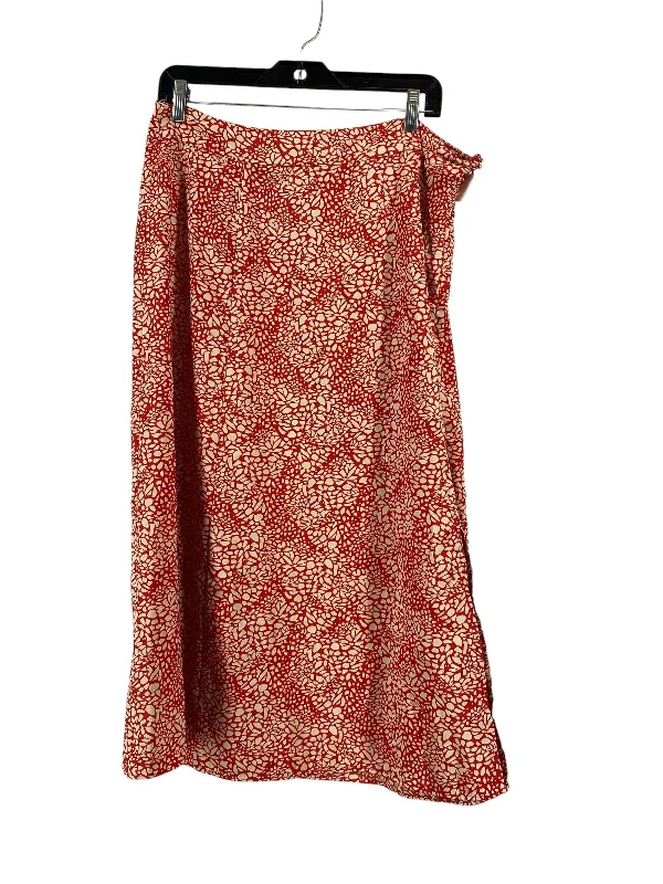 Skirt Maxi By Loft In Red, Size: 14