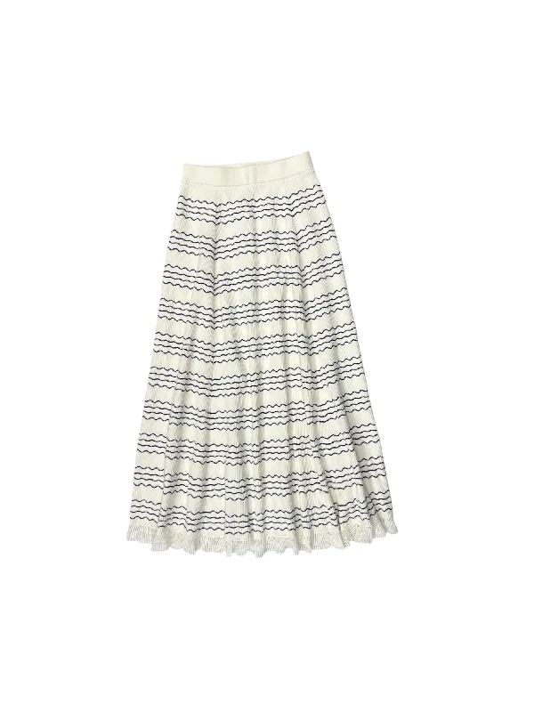 Skirt Maxi By Maeve In Cream, Size: S