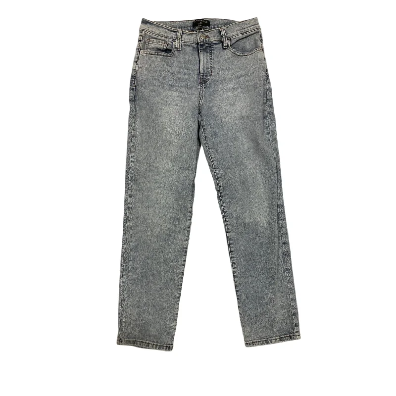 Jeans Straight By Banana Republic In Blue Denim, Size: 4