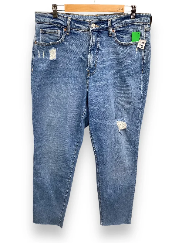 Jeans Straight By Old Navy In Blue Denim, Size: 14