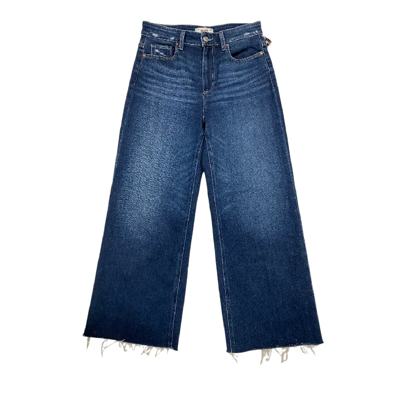 Jeans Wide Leg By Paige In Blue Denim, Size: 6