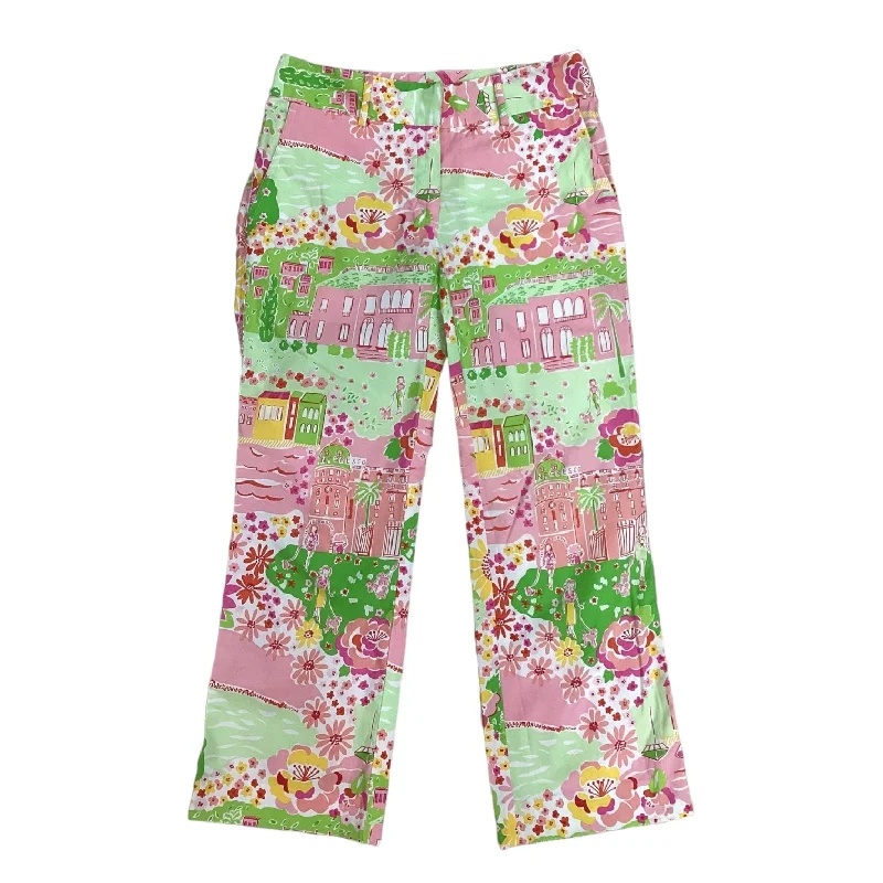 Pants Cropped By Lilly Pulitzer In Floral Print, Size: 0