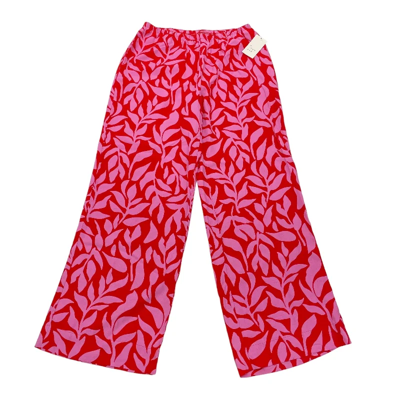 PINK & RED A NEW DAY PANTS WIDE LEG, Size M