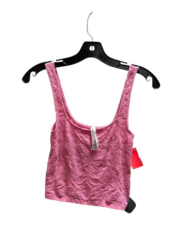 Top Sleeveless By Anthropologie In Pink, Size: L