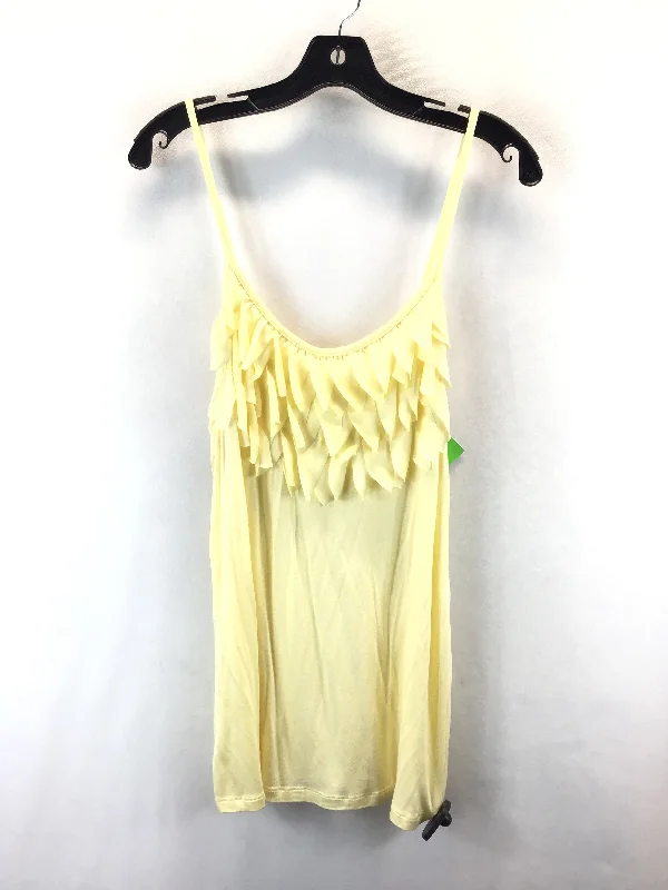 Top Sleeveless By Kenar In Yellow, Size: L