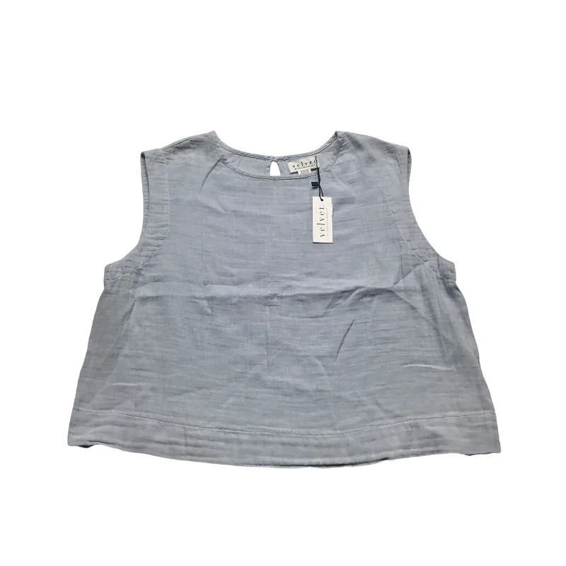 Top Sleeveless By Velvet By Graham & Spencer In Blue, Size: L