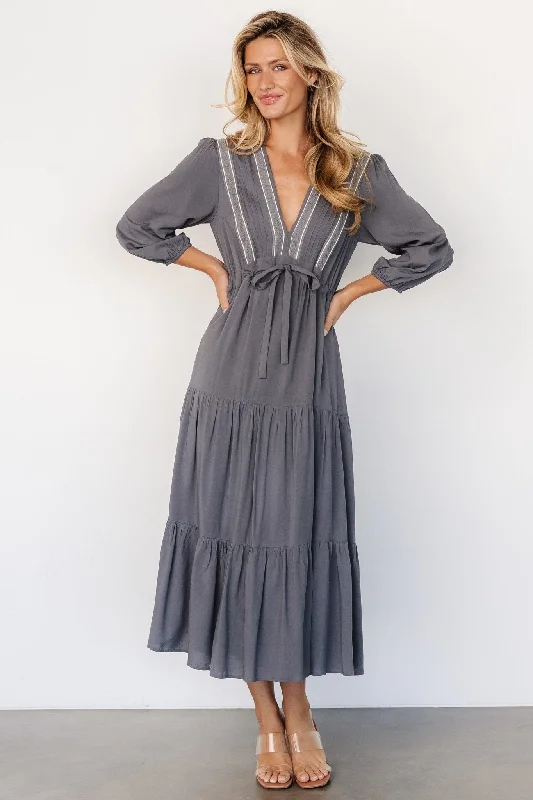 Antonia Dress | Dark Gray