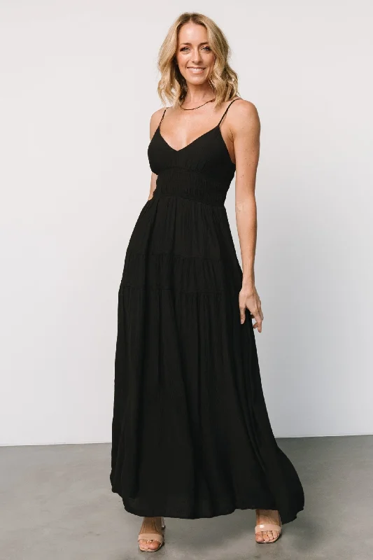 Lohan Tank Maxi Dress | Black