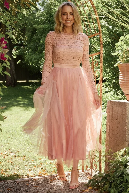 Lonnie Tulle Dress | Blush