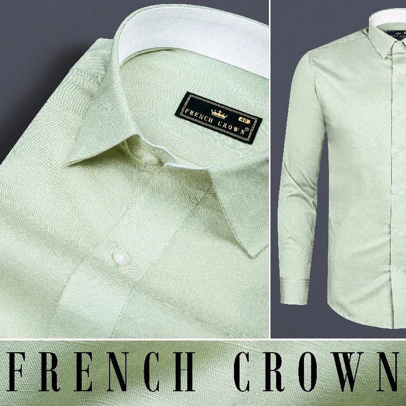 Sea mist Green Luxurious Linen Shirt