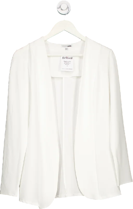 Fashion Nova White Open Front Blazer