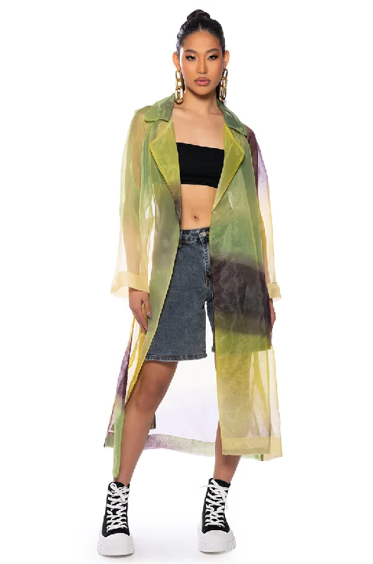 SUMMER SOLSTICE CHIFFON TRENCH