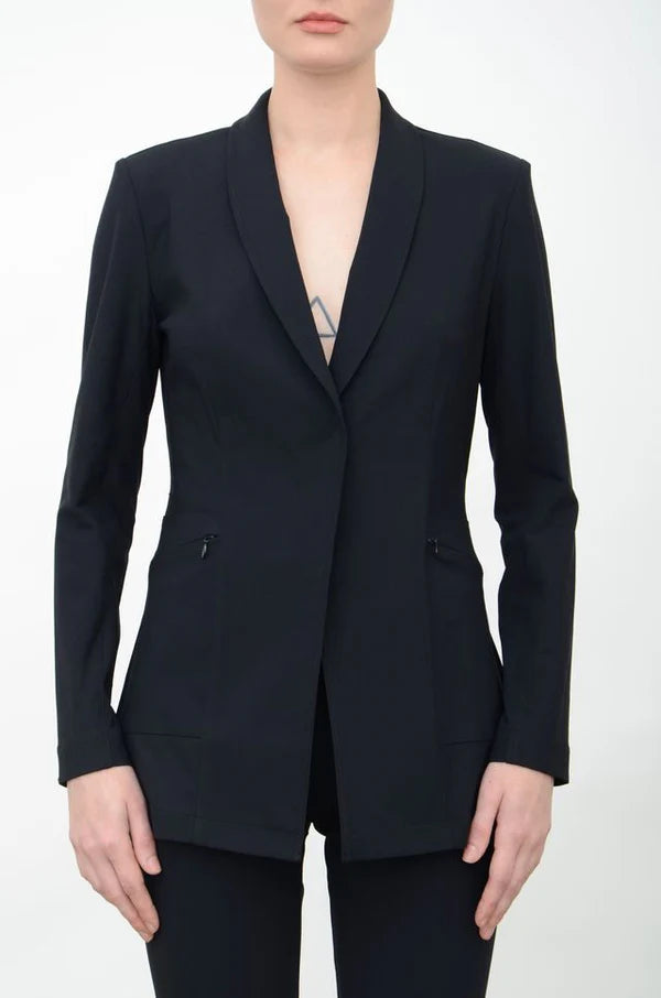 Valbella Tech Stretch Blazer - Black